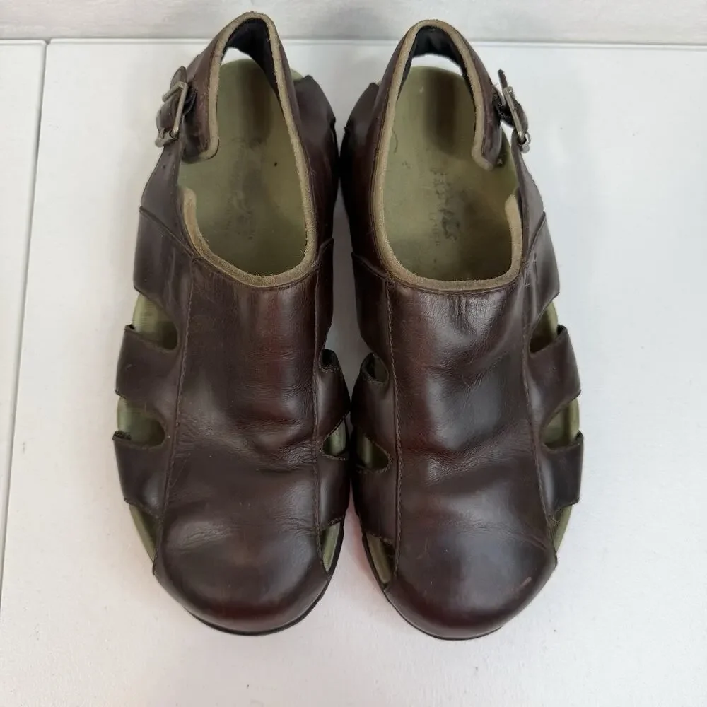 Teva Men's 11 Fisherman‎ Leather Sandals Graphite Brown Waterproof Shoes 6593